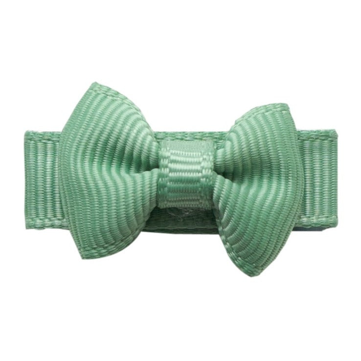 Mini Bows Snap Clips TUX - Sage