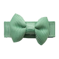 Mini Bows Snap Clips TUX - Sage