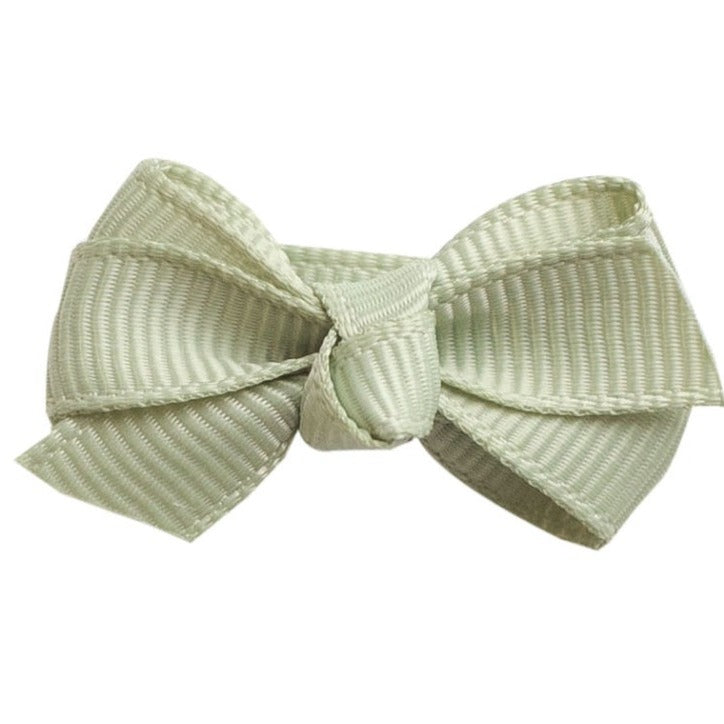 Mini Bow Knot Snap Clip - Spruce