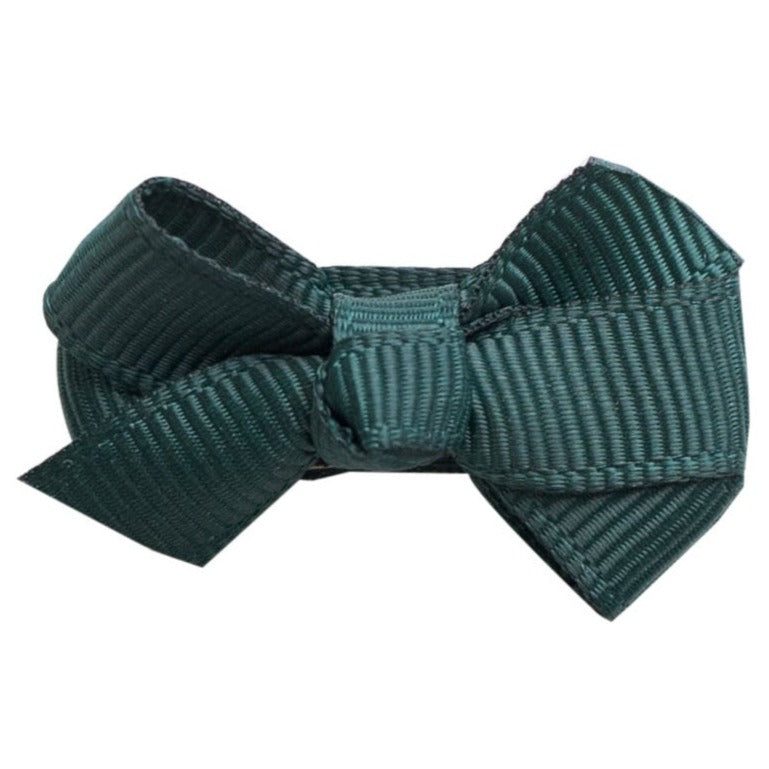 Mini Bow Knot Snap Clip - Spruce