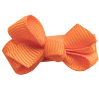 Mini Bow Knot Snap Clip- Torrid Orange