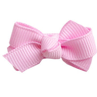 Mini Bow Knot Snap Clip - Tulip