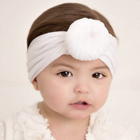 Round Knot Turban - White