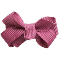 Mini Bow Knot Snap Clip - Victorian Rose