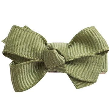 Mini Bow Knot Snap Clip- Willow