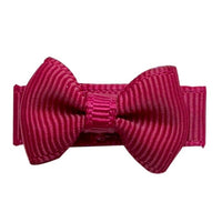 Mini Bows Snap Clips TUX - Wine