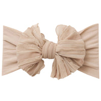 Jumbow Ruffle Bow - Natural