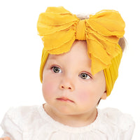 Jumbow Ruffle Bow - Mustard