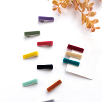 Velvet Covered Clips - 40 Colors