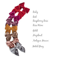 FABLE Velvet SMALL Bow Clip - 8 Colors