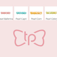 4 Heart Bar Acrylic Hair Clip - 28 Solid Colors