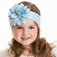 Dahlia Flower Headband - Blue