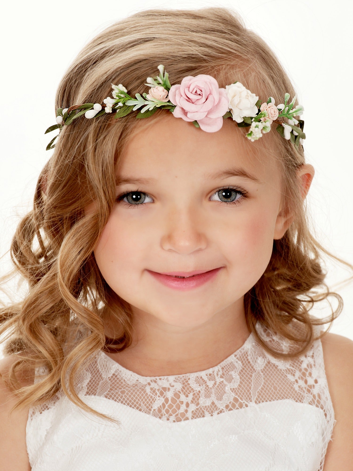 Holly Flower Girl Crown – Think Pink Bows