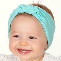 Sailor Knot Nylon Headwrap - Aqua