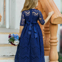 Josephine Long Navy Dress #14