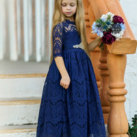 Josephine Long Navy Dress #14