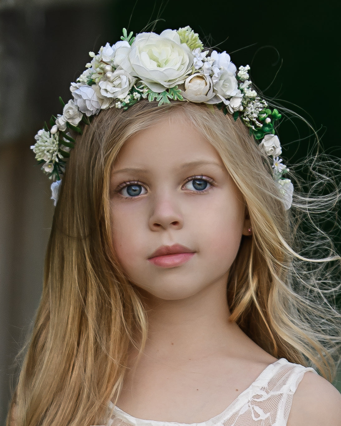 Finley Flower Girl Crown Think Pink Bows 1482