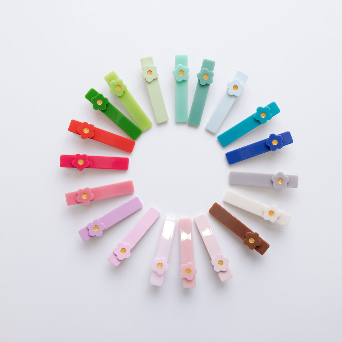 ONE FLOWER NON SLIP CLIP  -  19 colors