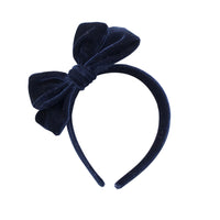 Ariela Velvet Bow Hard Headband - 18 Colors