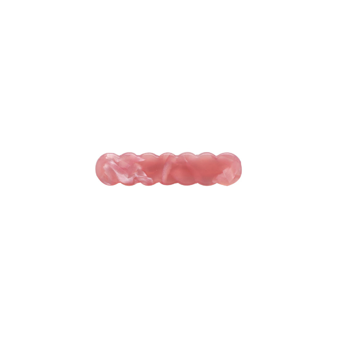Scalloped Acrylic Hair Clip - 20 Glitter & Pearl