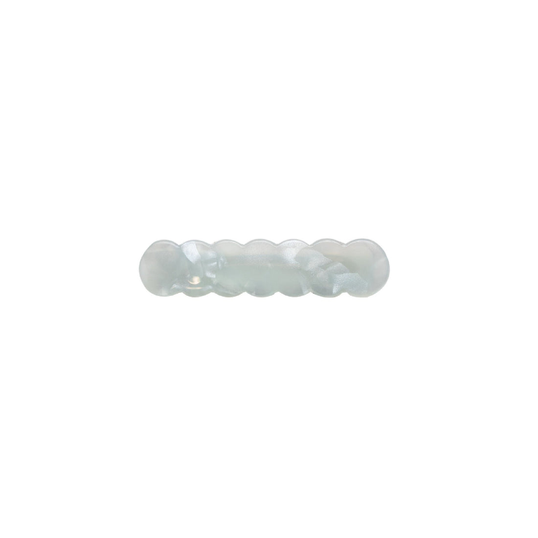 Scalloped Acrylic Hair Clip - 20 Glitter & Pearl
