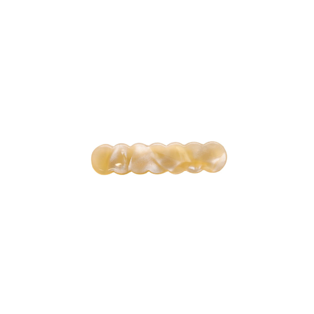 Scalloped Acrylic Hair Clip - 20 Glitter & Pearl