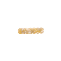 Scalloped Acrylic Hair Clip - 20 Glitter & Pearl