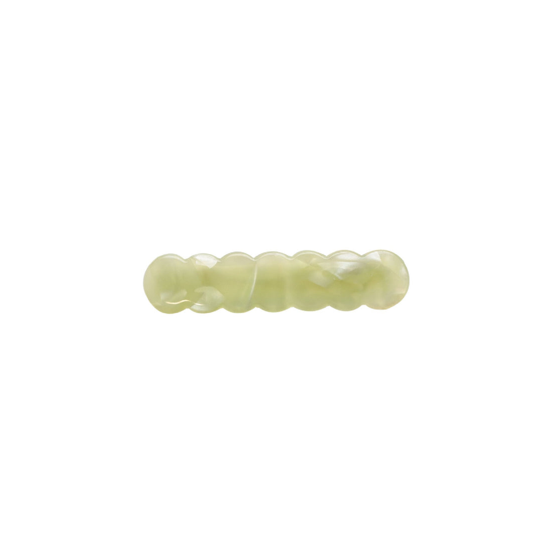 Scalloped Acrylic Hair Clip - 20 Glitter & Pearl
