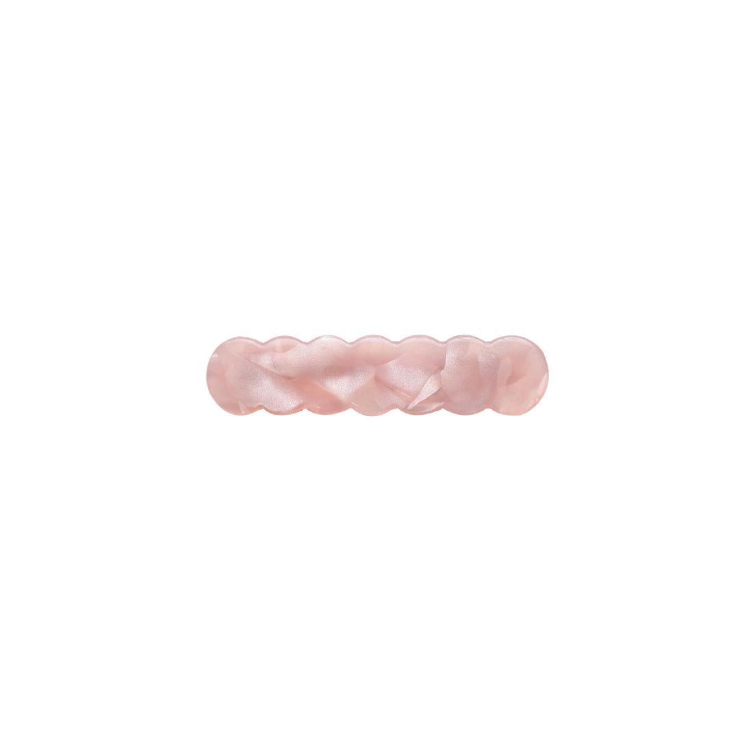 Scalloped Acrylic Hair Clip - 20 Glitter & Pearl