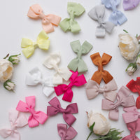 GIA Mini Bows Snap Hair Clips - 22 COLORS