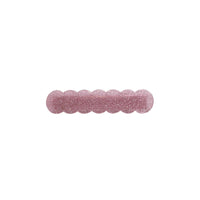 Scalloped Acrylic Hair Clip - 20 Glitter & Pearl