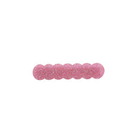 Scalloped Acrylic Hair Clip - 20 Glitter & Pearl