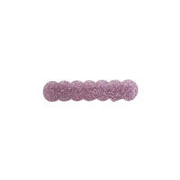 Scalloped Acrylic Hair Clip - 20 Glitter & Pearl