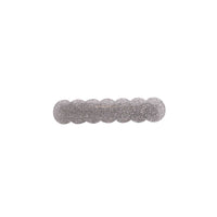 Scalloped Acrylic Hair Clip - 20 Glitter & Pearl