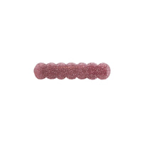 Scalloped Acrylic Hair Clip - 20 Glitter & Pearl