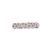 Scalloped Acrylic Hair Clip - 28 Prints
