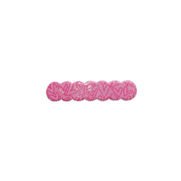 Scalloped Acrylic Hair Clip - 28 Prints