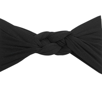 Sailor Knot Nylon Headwrap - Black