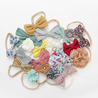 10 or 20 Skinny Nylon Headbands GRAB a BAG