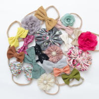 10 or 20 Skinny Nylon Headbands GRAB a BAG