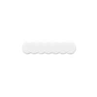 Scalloped Acrylic Hair Clip - 40 Colors