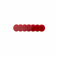 Scalloped Acrylic Hair Clip - 40 Colors
