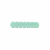 Scalloped Acrylic Hair Clip - 40 Colors