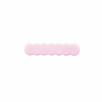 Scalloped Acrylic Hair Clip - 40 Colors