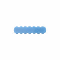 Scalloped Acrylic Hair Clip - 40 Colors