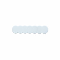 Scalloped Acrylic Hair Clip - 40 Colors