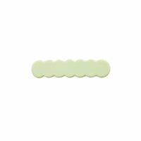 Scalloped Acrylic Hair Clip - 40 Colors