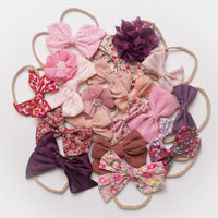 10 or 20 Skinny Nylon Headbands GRAB a BAG