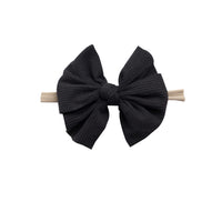 Reeva Bow Skinny Nylon Headband - 17 colors