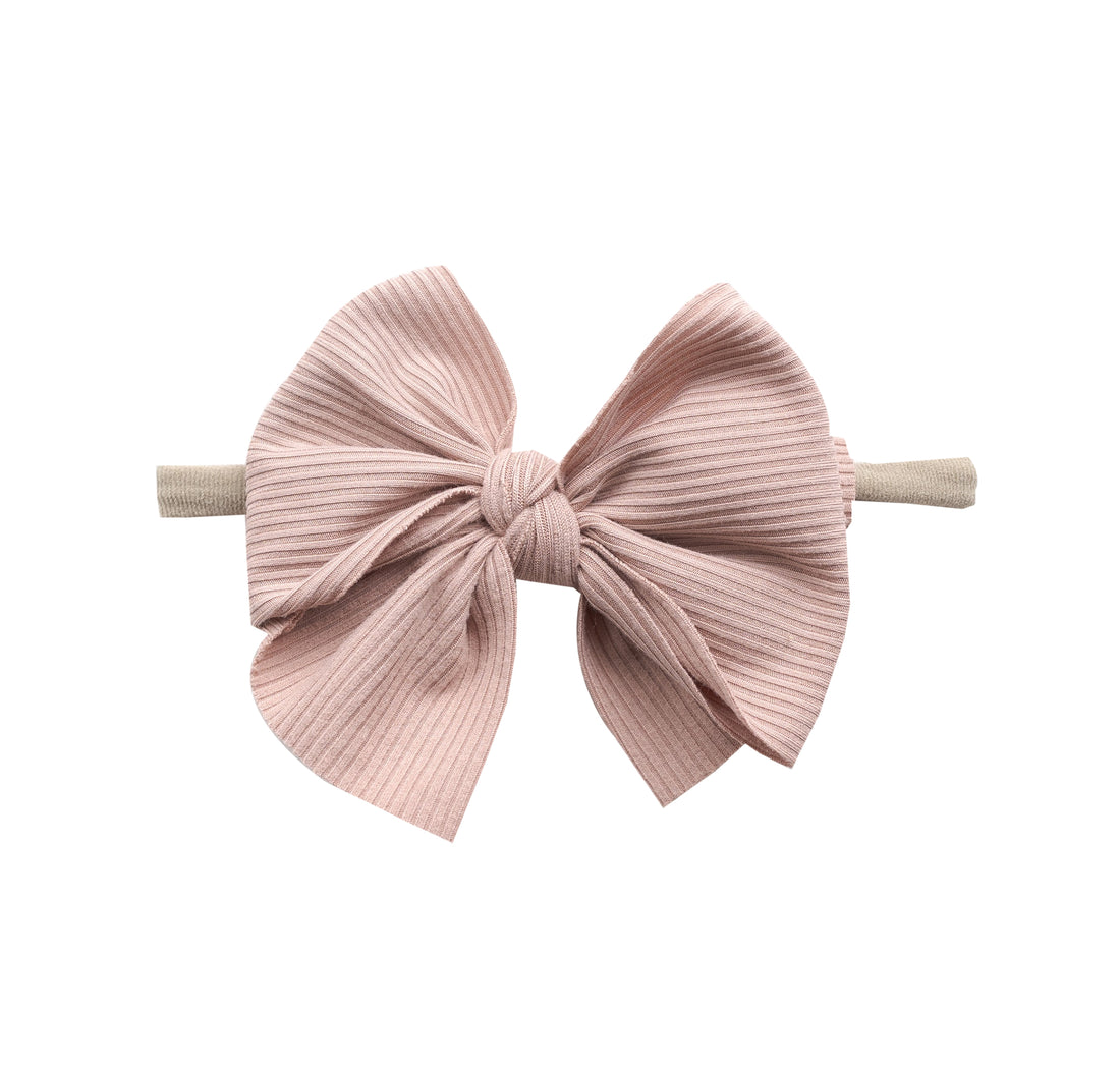 Reeva Bow Skinny Nylon Headband - 17 colors